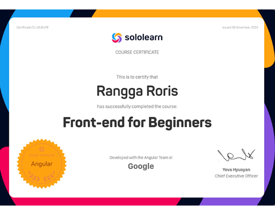 Course Certificate